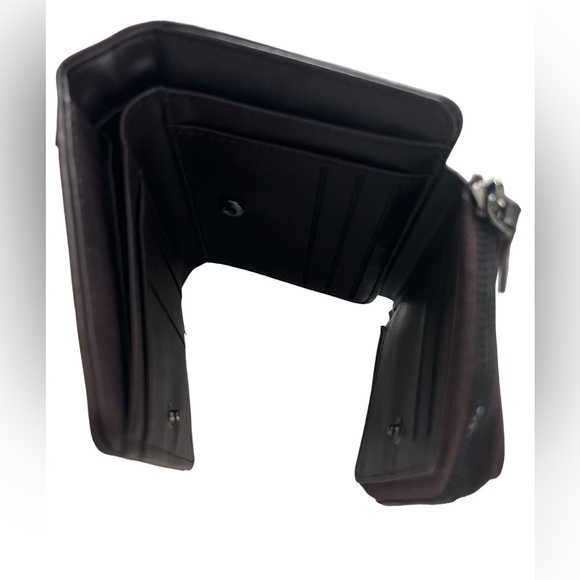 🆕 Men Wallet PU Leather Dark Brown - Picture 3 of 9